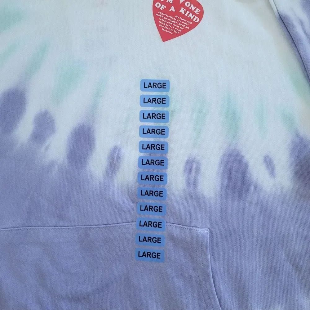Wildfox🦊 Periwinkle Tie Dye☮️ Hoodie - NWT - Picture 7 of 16